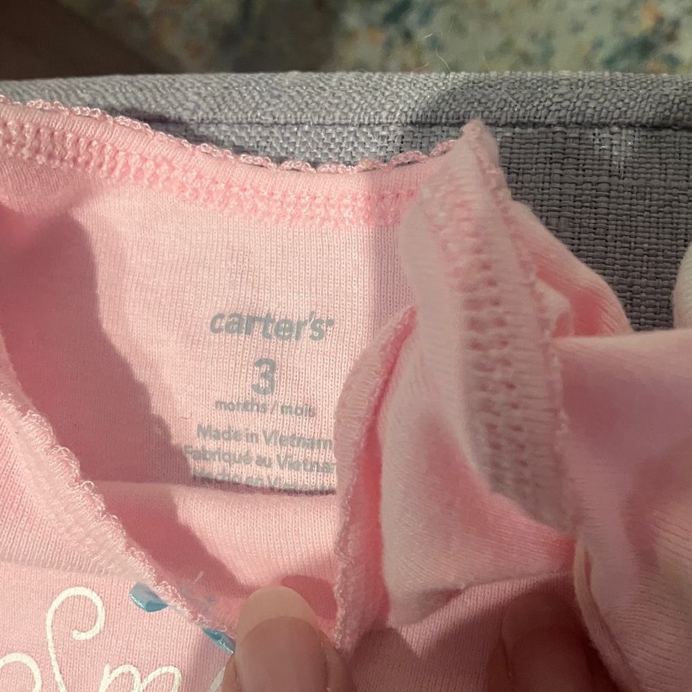 Baby Girls 5 Piece Pink Floral Onesie & Pants Set - Picture 6 of 8